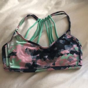 Multicolor lululemon sports bra